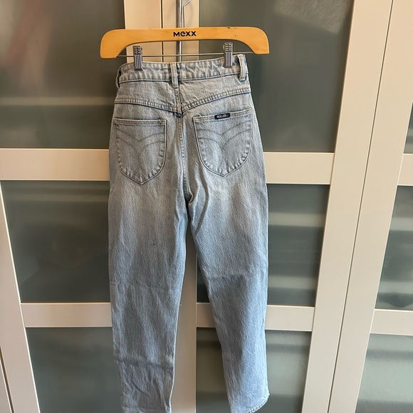 ROLLA'S Blue High Rise Jeans with Vintage Appeal - Picture 2 of 2